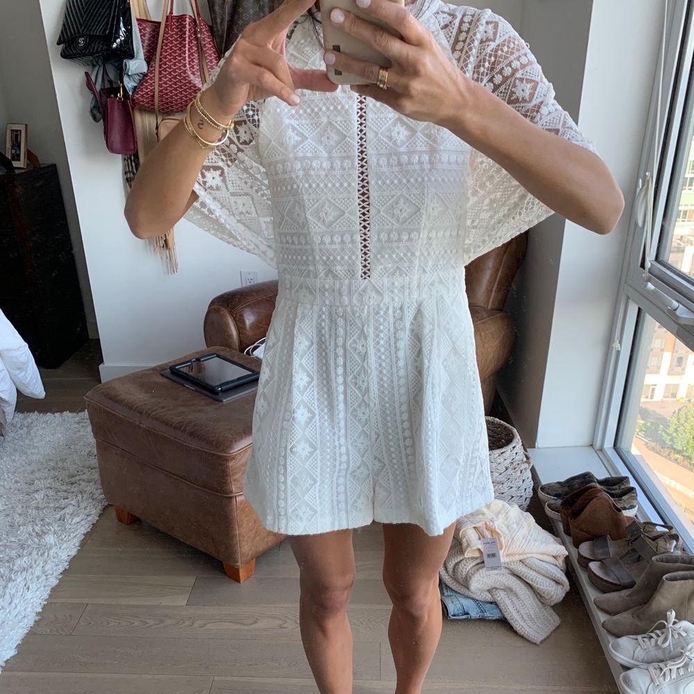 Tiger Mist white romper